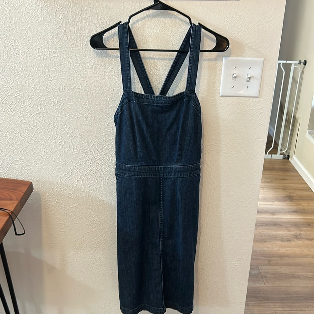 Jean Pinafore Dress